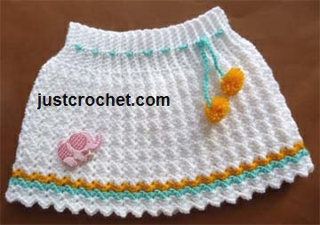 crochet baby skirt pattern free