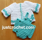 Bibbed Diaper Cover and Cardi USA