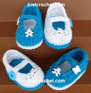 crochet mary jane shoes