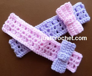 803 New baby headband websites 139   you enjoy this free baby crochet pattern for a headband with a bow 