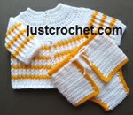 Cardigan and Diaper Cover USA