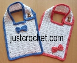 Textured Cotton Bib USA